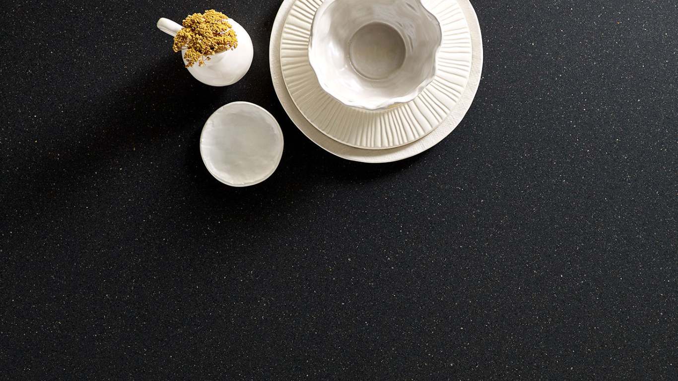 black quartz countertop design ideas